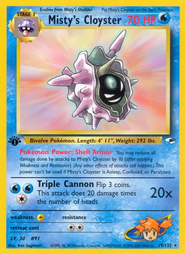 Misty's Cloyster - Non-holo