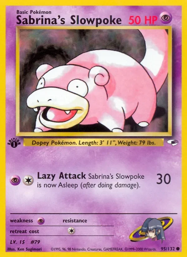Sabrina's Slowpoke - Non-holo