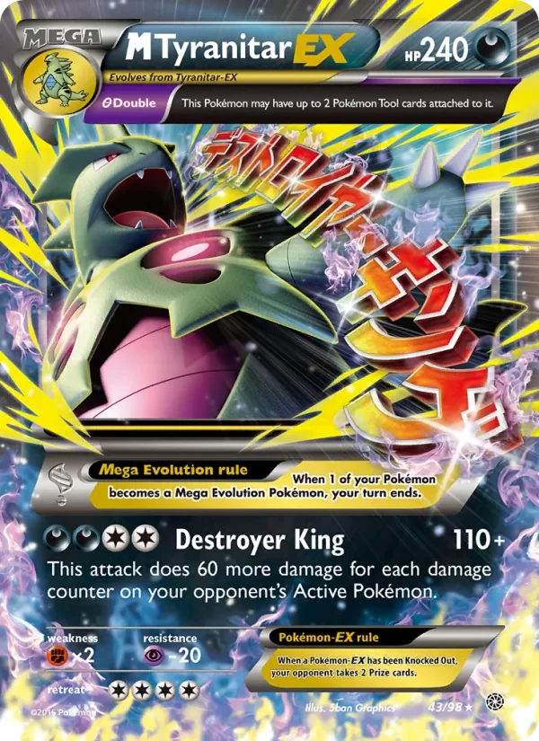 M Tyranitar EX - Non-holo