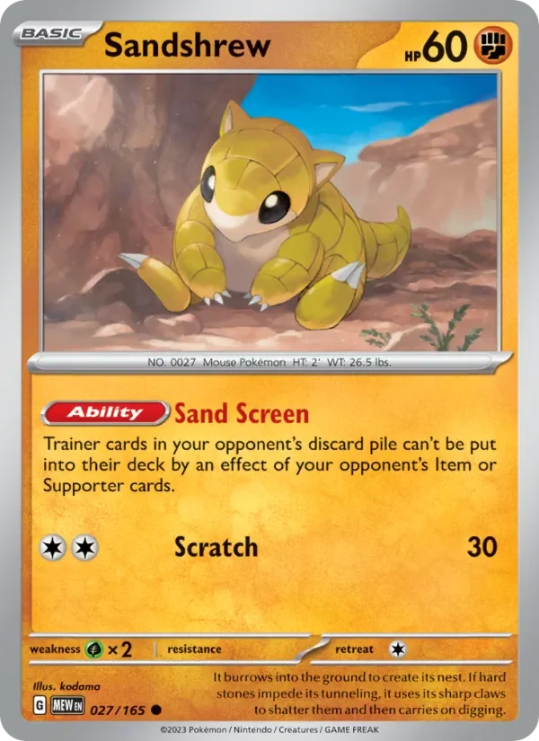 Sandshrew - Non-holo
