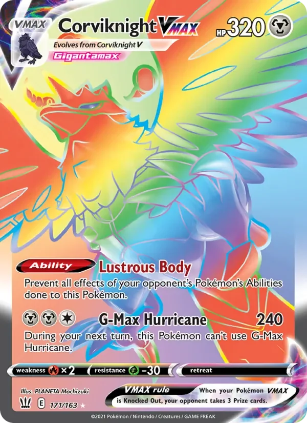 Corviknight VMAX - Holo - Rainbow