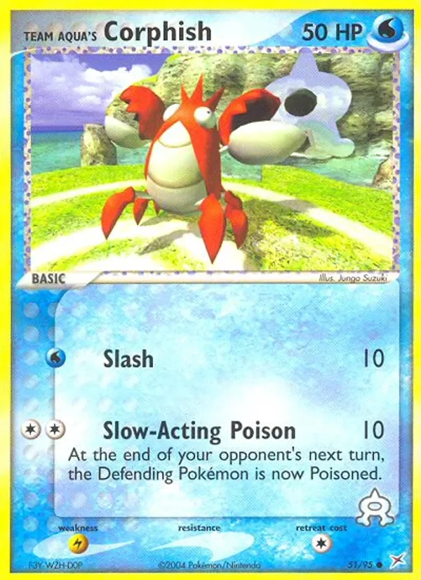 Team Aqua's Corphish - Non-holo