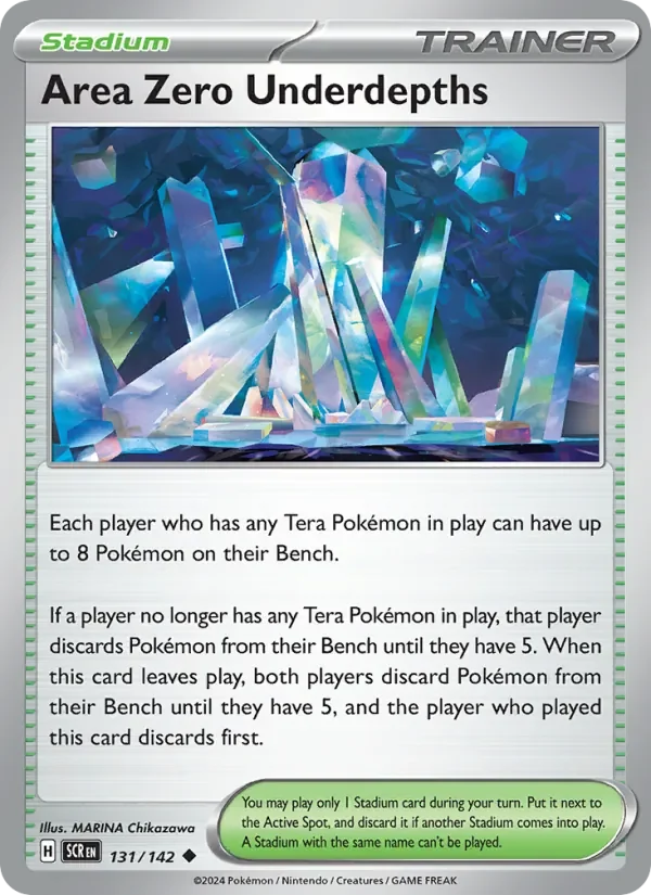 Area Zero Underdepths - Non-holo