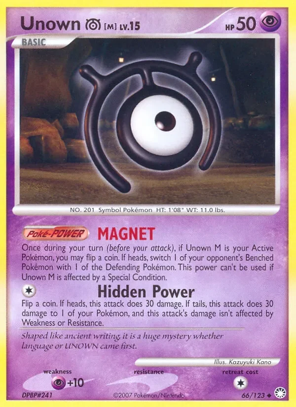 Unown M - Non-holo