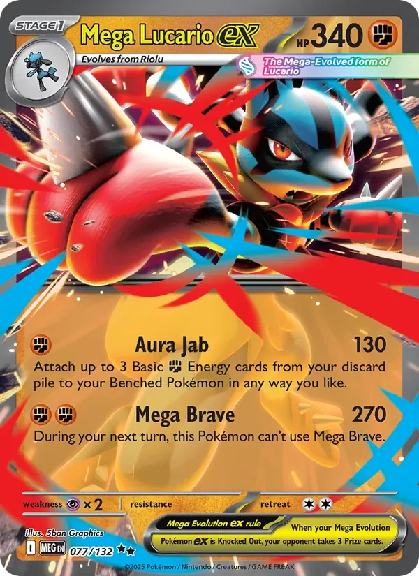Mega Lucario ex - Holo