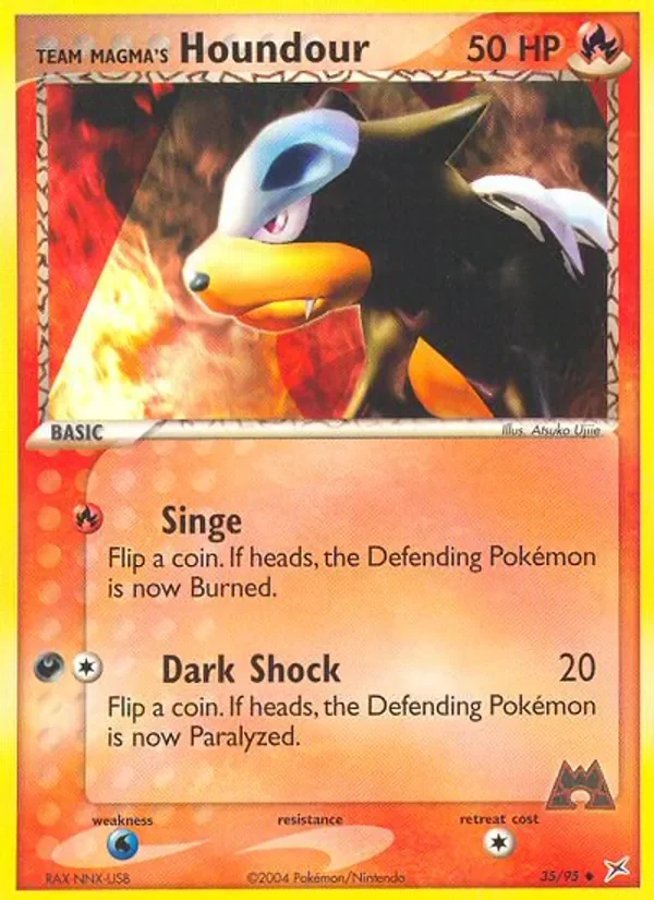 Team Magma's Houndour - Non-holo