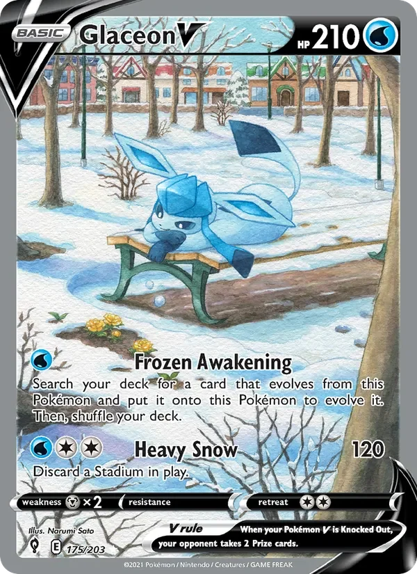 Glaceon V - Holo