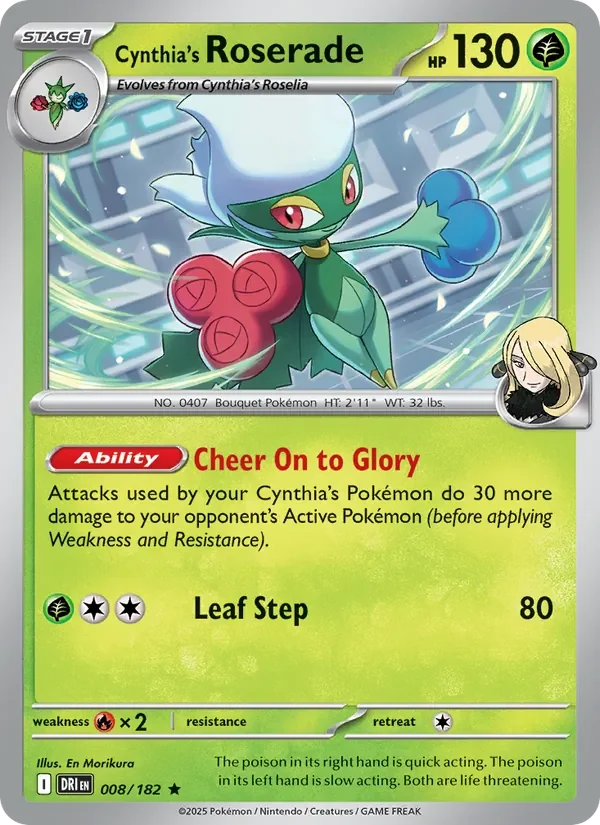 Cynthia's Roserade - Holo