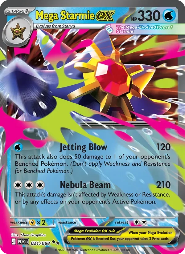 Mega Starmie ex - Holo