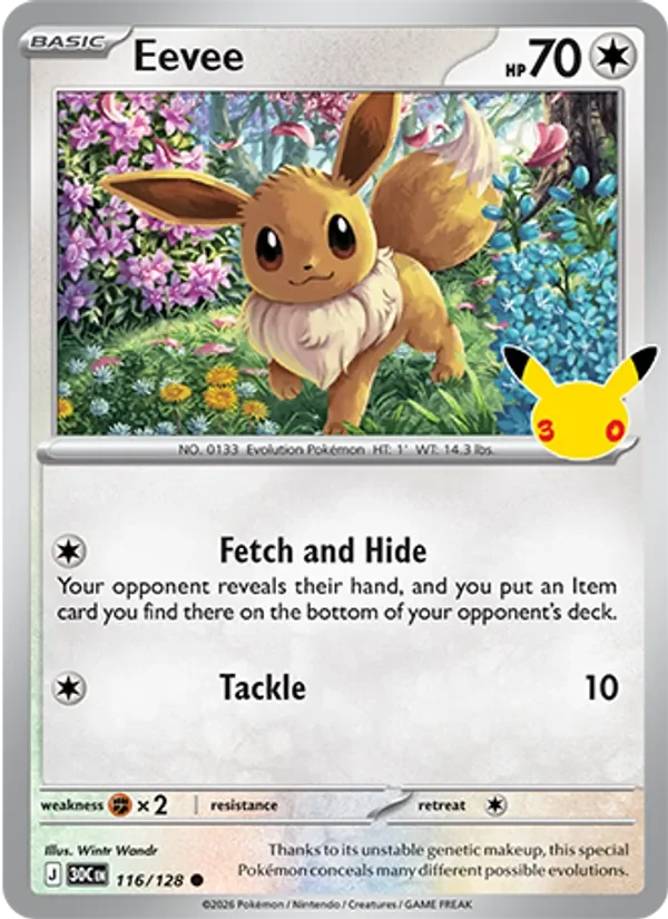 Eevee - Non-holo - 30th Anniversary