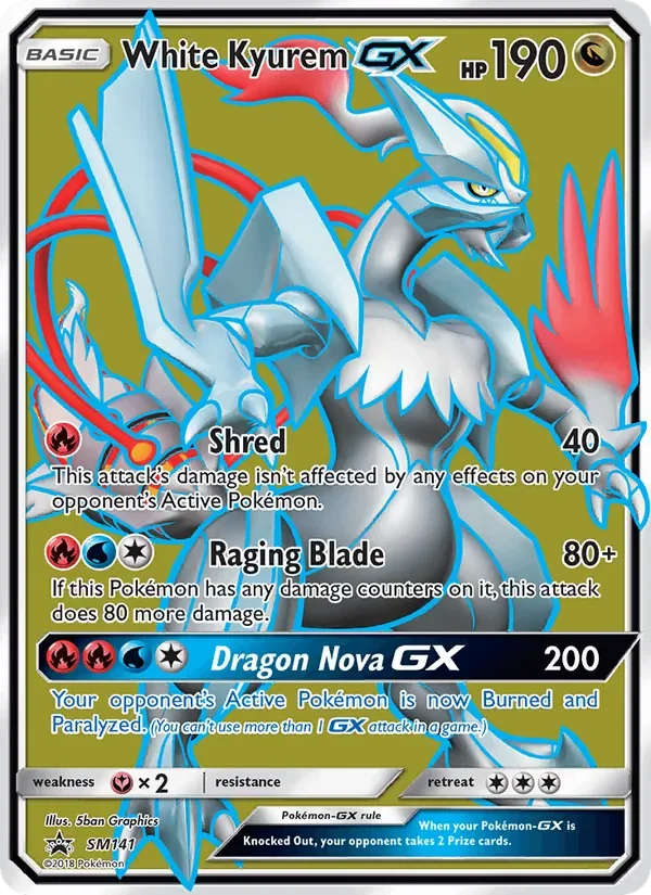White Kyurem GX - Holo