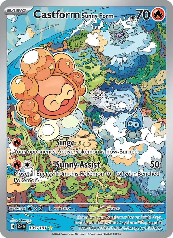 Castform Sunny Form - Full Art