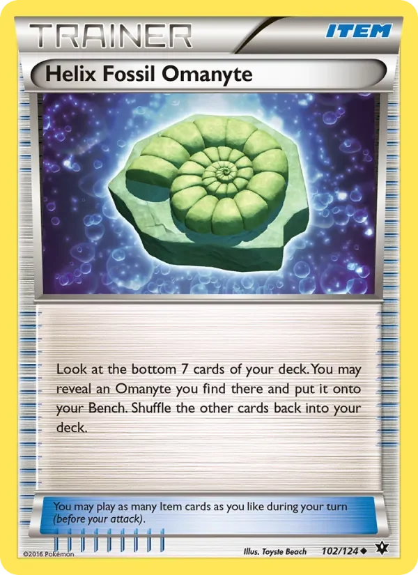 Helix Fossil Omanyte - Non-holo