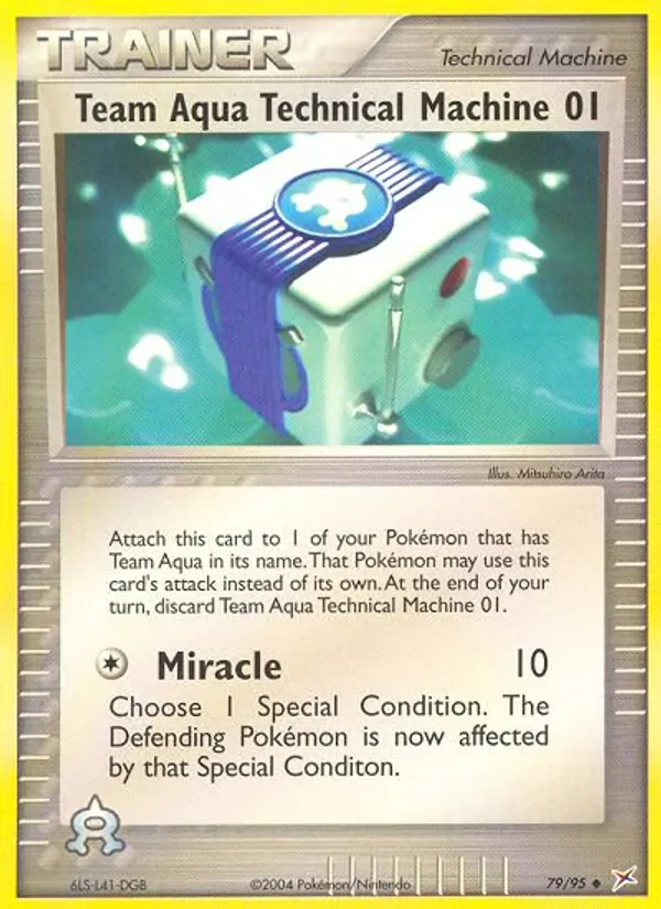 Team Aqua Technical Machine 01 - Non-holo
