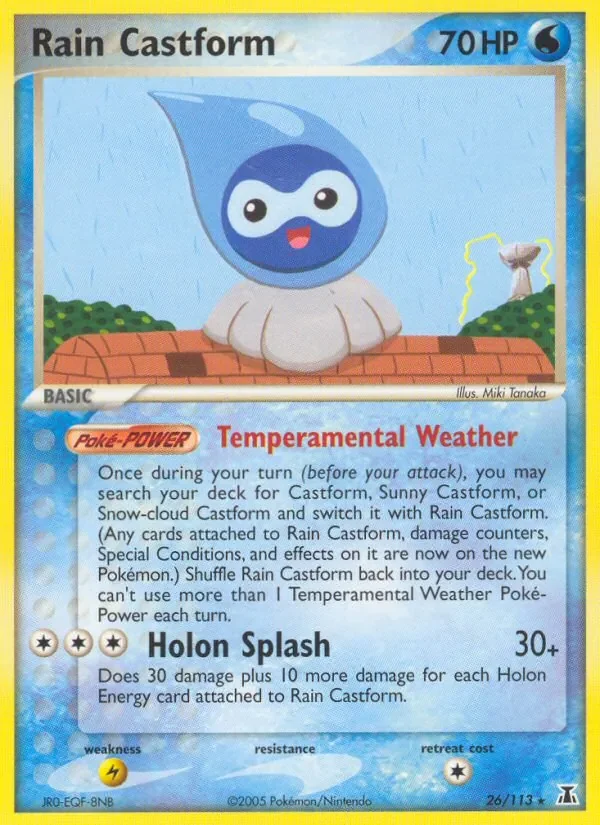 Rain Castform - Non-holo
