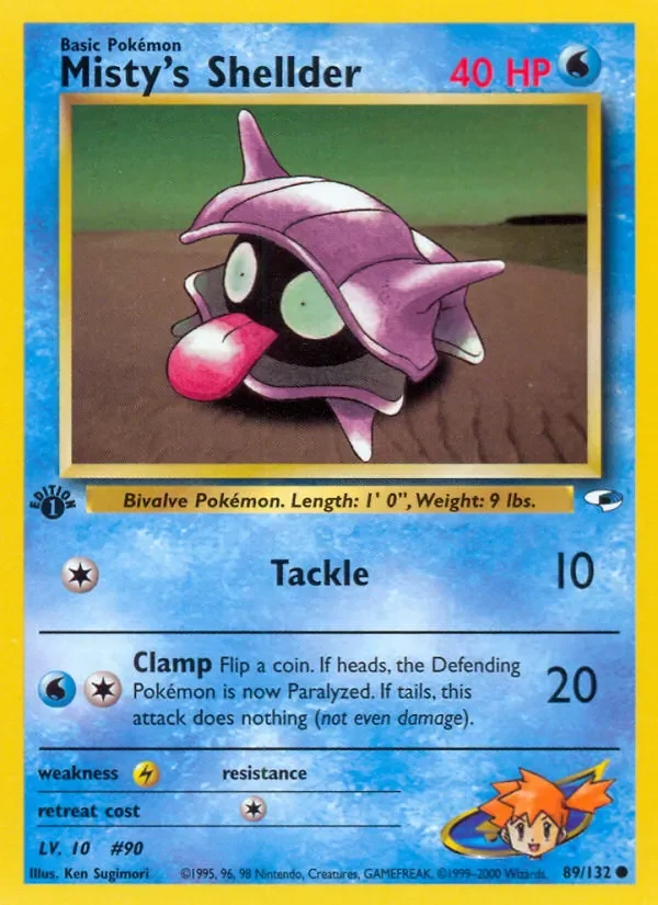 Misty's Shellder - Non-holo