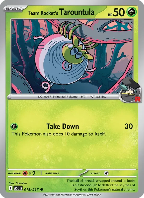 Team Rocket's Tarountula - Non-holo