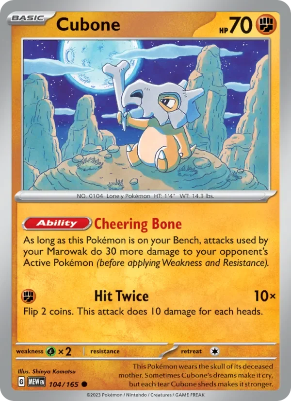 Cubone - Non-holo