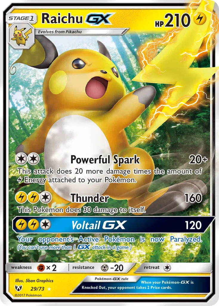Raichu GX - Non-holo
