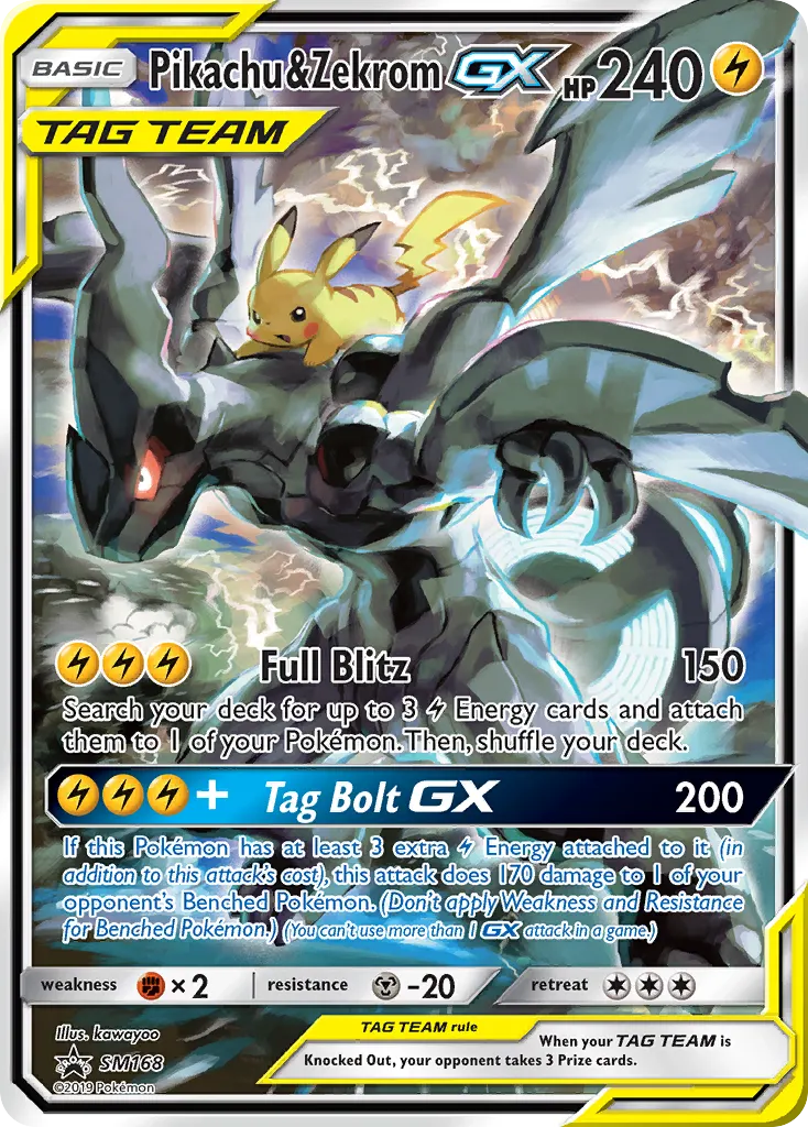 Pikachu & Zekrom GX - Holo