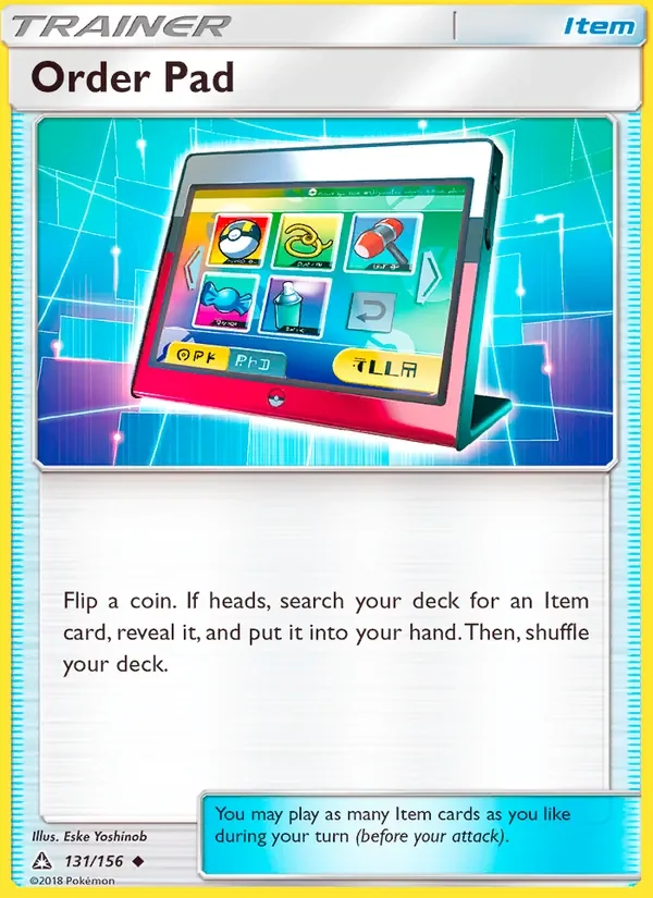 Order Pad - Non-holo