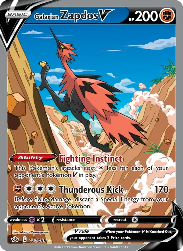 Galarian Zapdos V - Holo