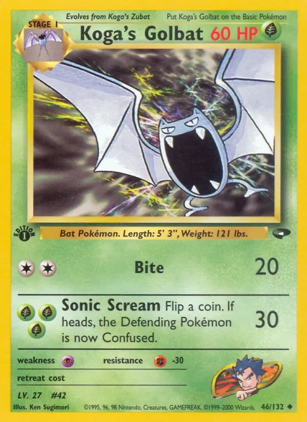 Koga's Golbat - Non-holo