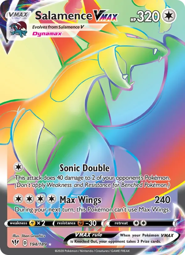 Salamence VMAX - Holo - Rainbow