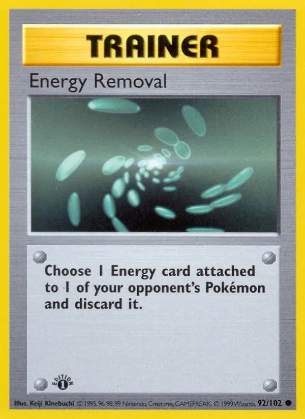 Energy Removal - Non-holo - 1999-2000 copyright