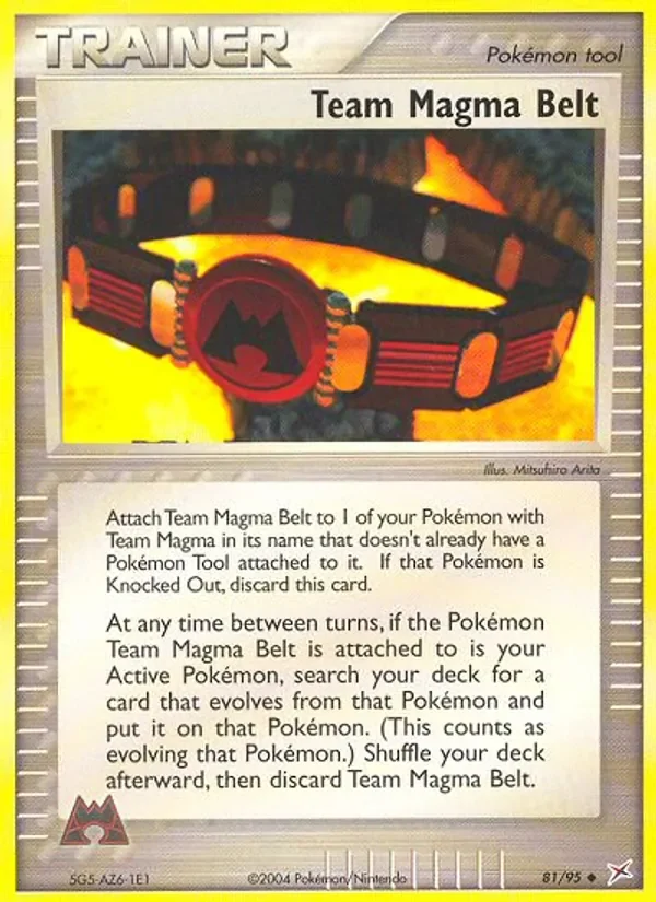 Team Magma Belt - Non-holo