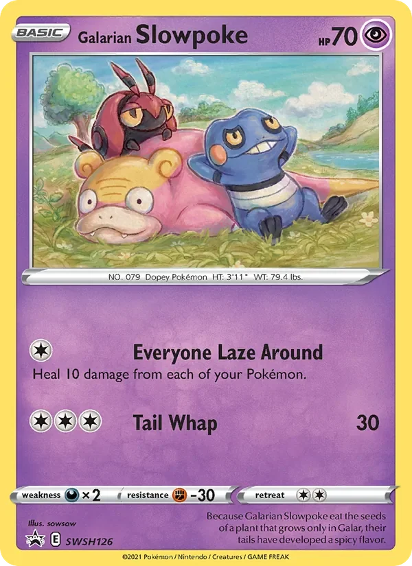 Galarian Slowpoke - Holo - Cosmos