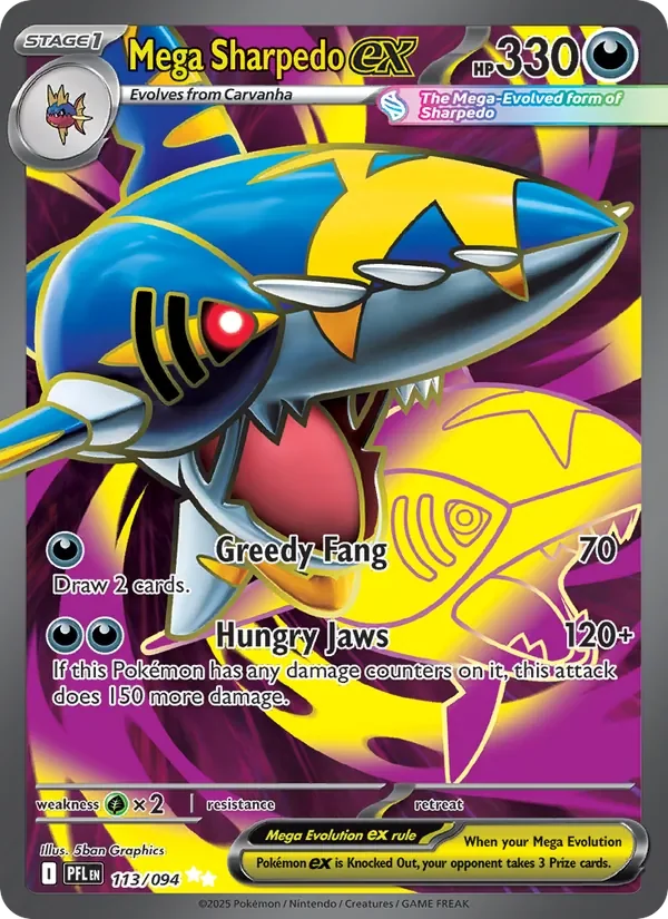 Mega Sharpedo ex - Full Art