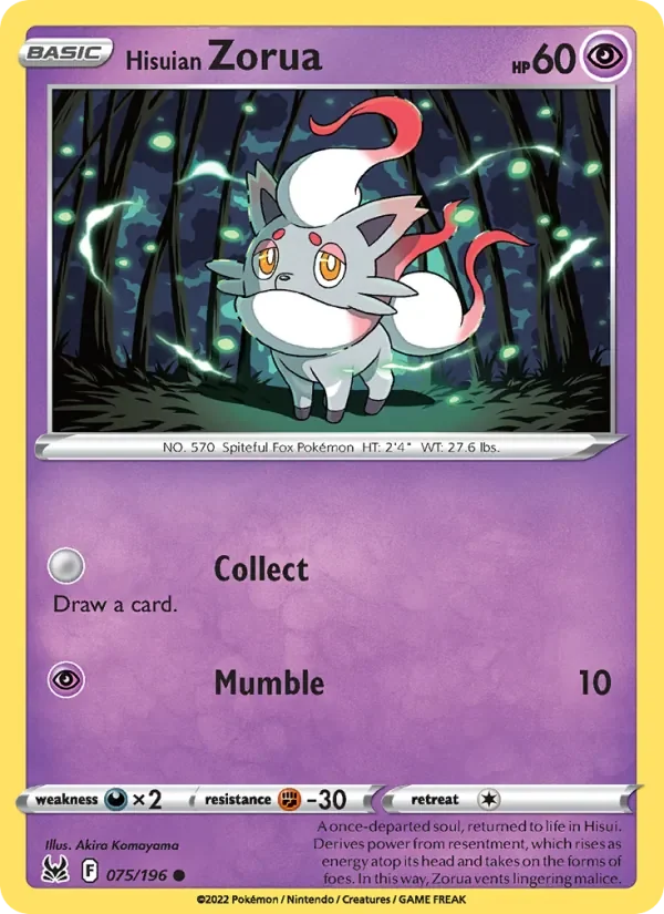 Hisuian Zorua - Non-holo