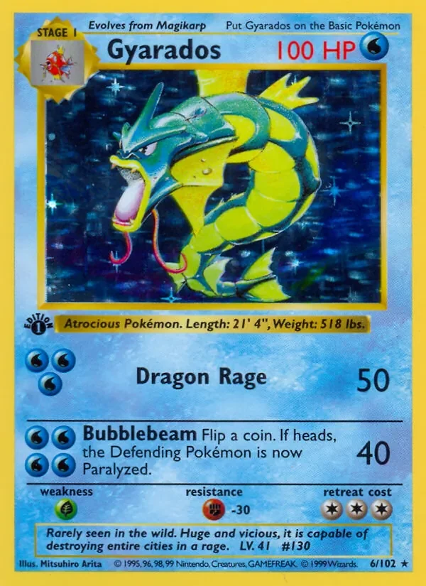 Gyarados - Holo - 1999-2000 copyright