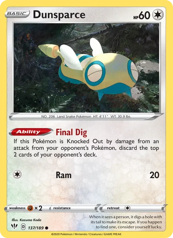 Dunsparce - Non-holo