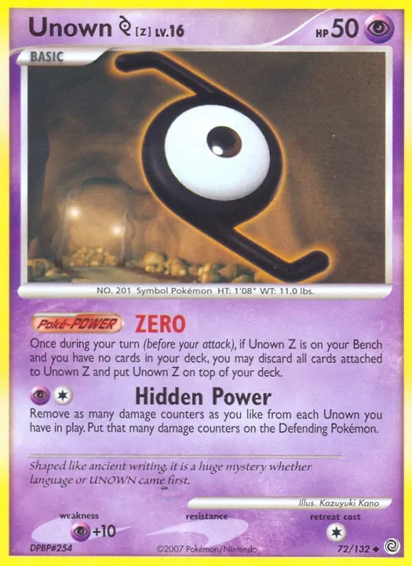 Unown Z - Non-holo