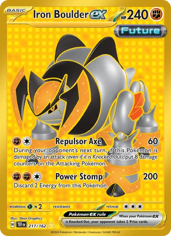 Iron Boulder ex - Full Art - Gold