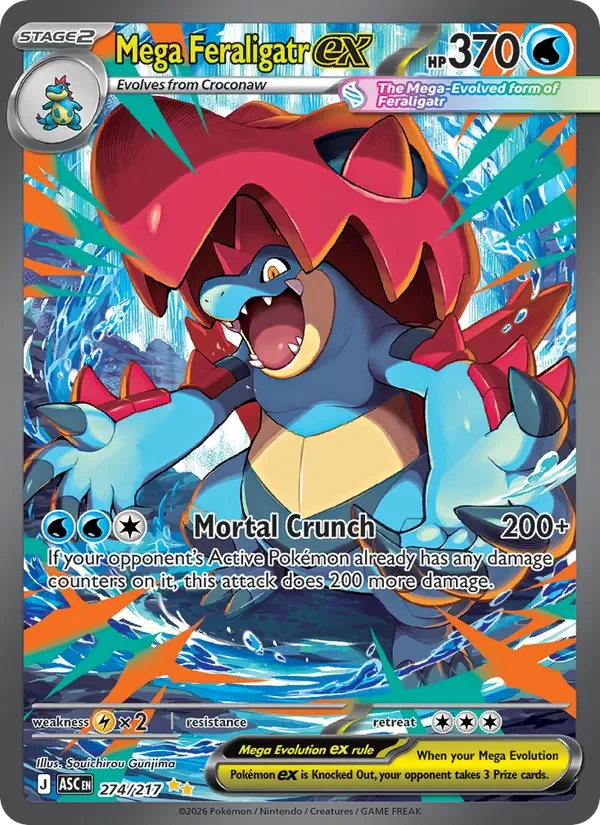 Mega Feraligatr ex - Full Art