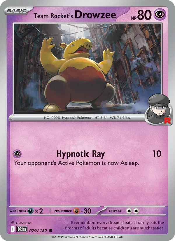 Team Rocket's Drowzee - Non-holo