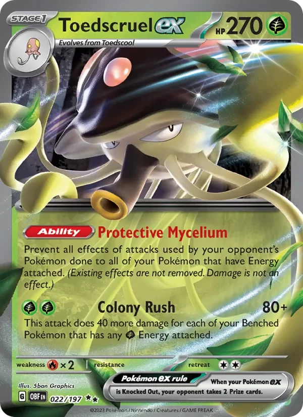 Toedscruel ex - Non-holo - Gym Challenge