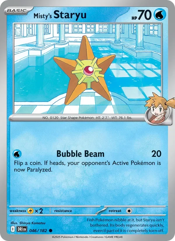 Misty's Staryu - Non-holo