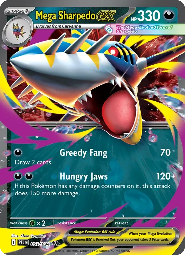 Mega Sharpedo ex - Holo