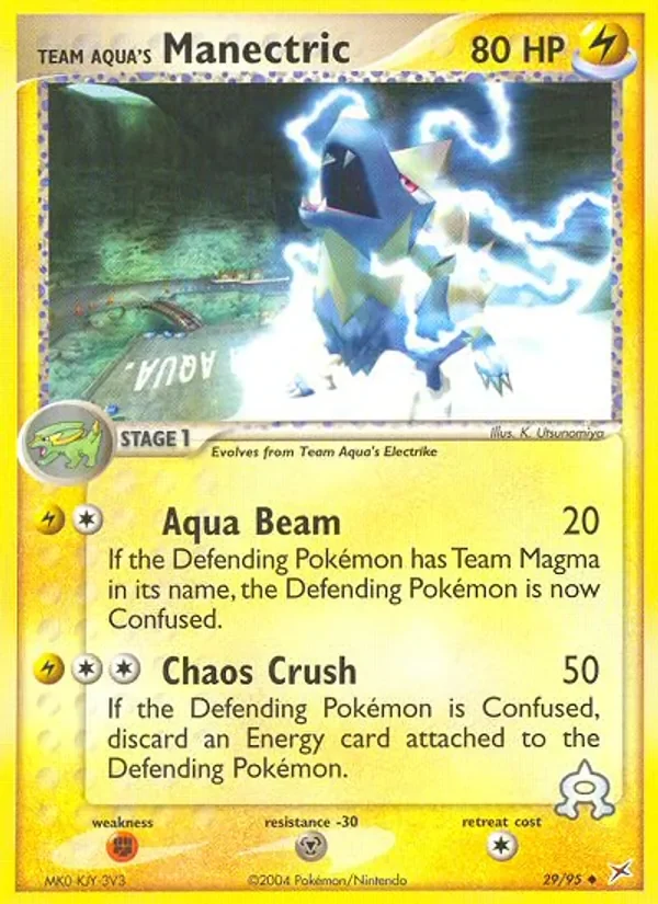 Team Aqua's Manectric - Non-holo