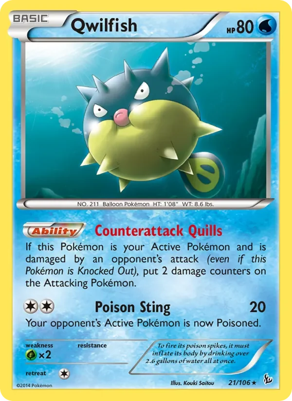 Qwilfish - Non-holo