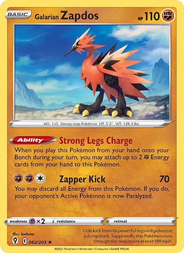 Galarian Zapdos - Holo