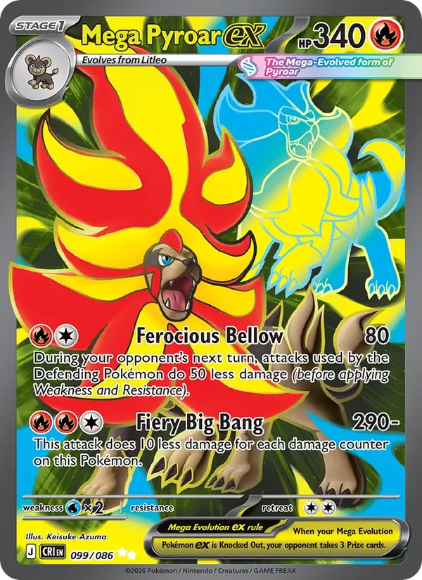 Mega Pyroar ex - Full Art