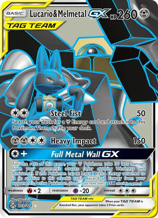 Lucario & Melmetal GX - Non-holo