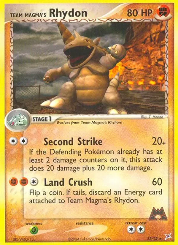 Team Magma's Rhydon - Non-holo
