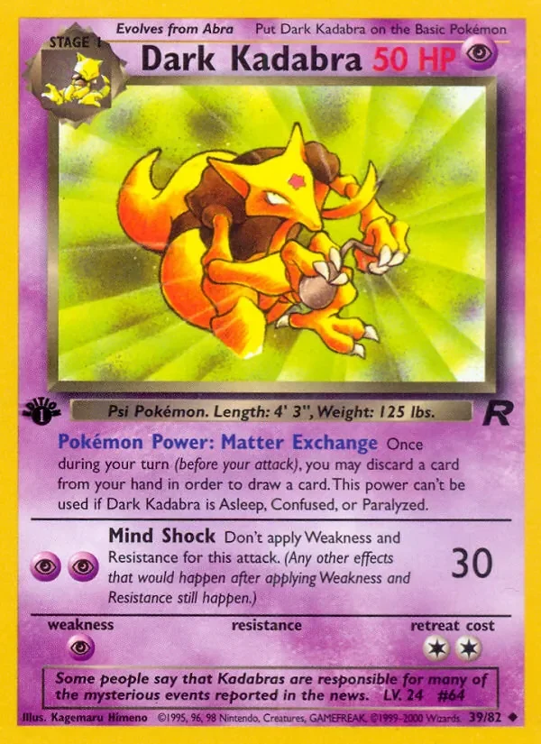 Dark Kadabra - Non-holo