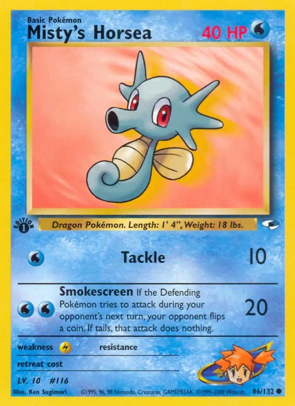 Misty's Horsea - Non-holo